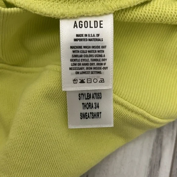 Agolde Thora Sweatshirt Size Small - Picture 8 of 9